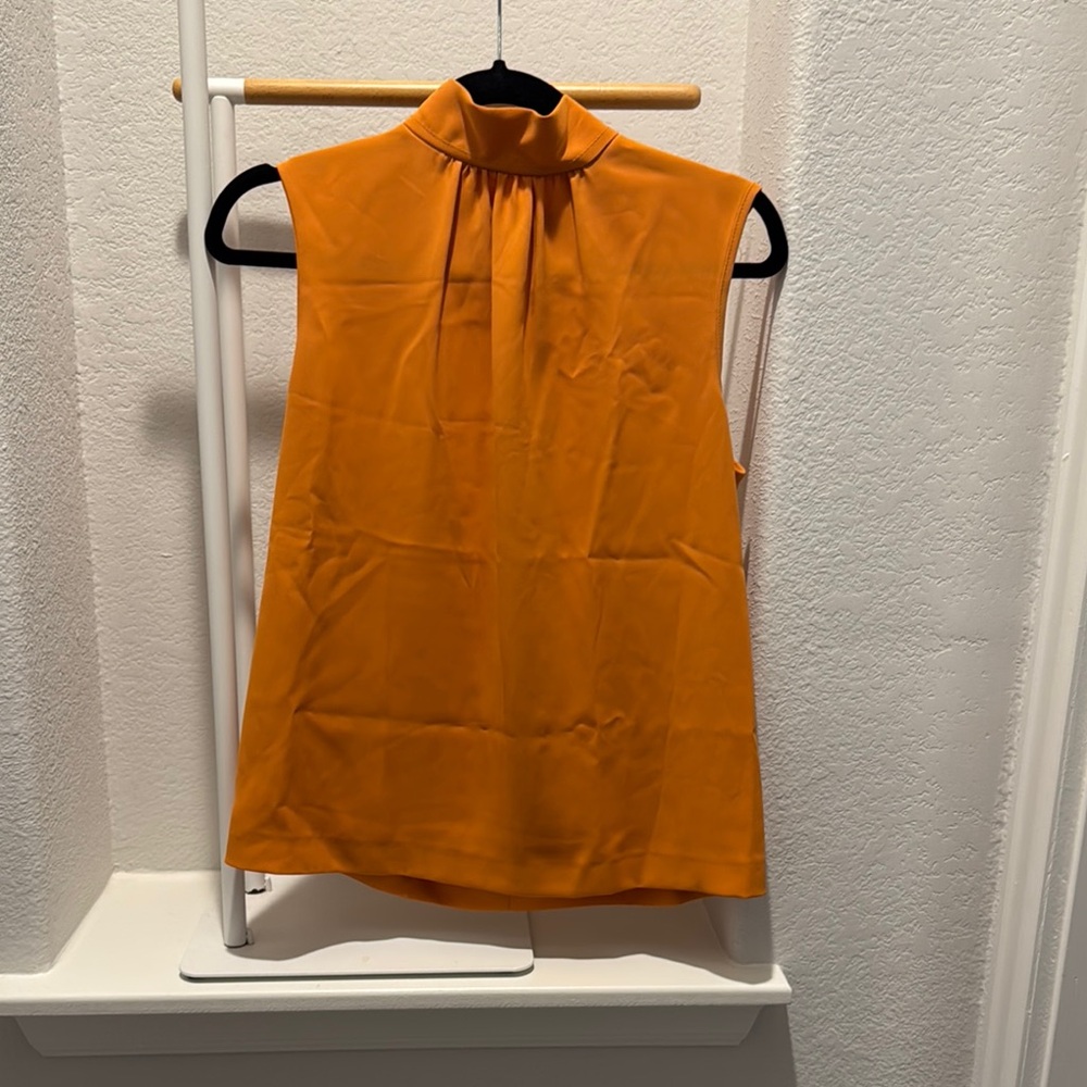 Elegant Mustard Sleeveless Top